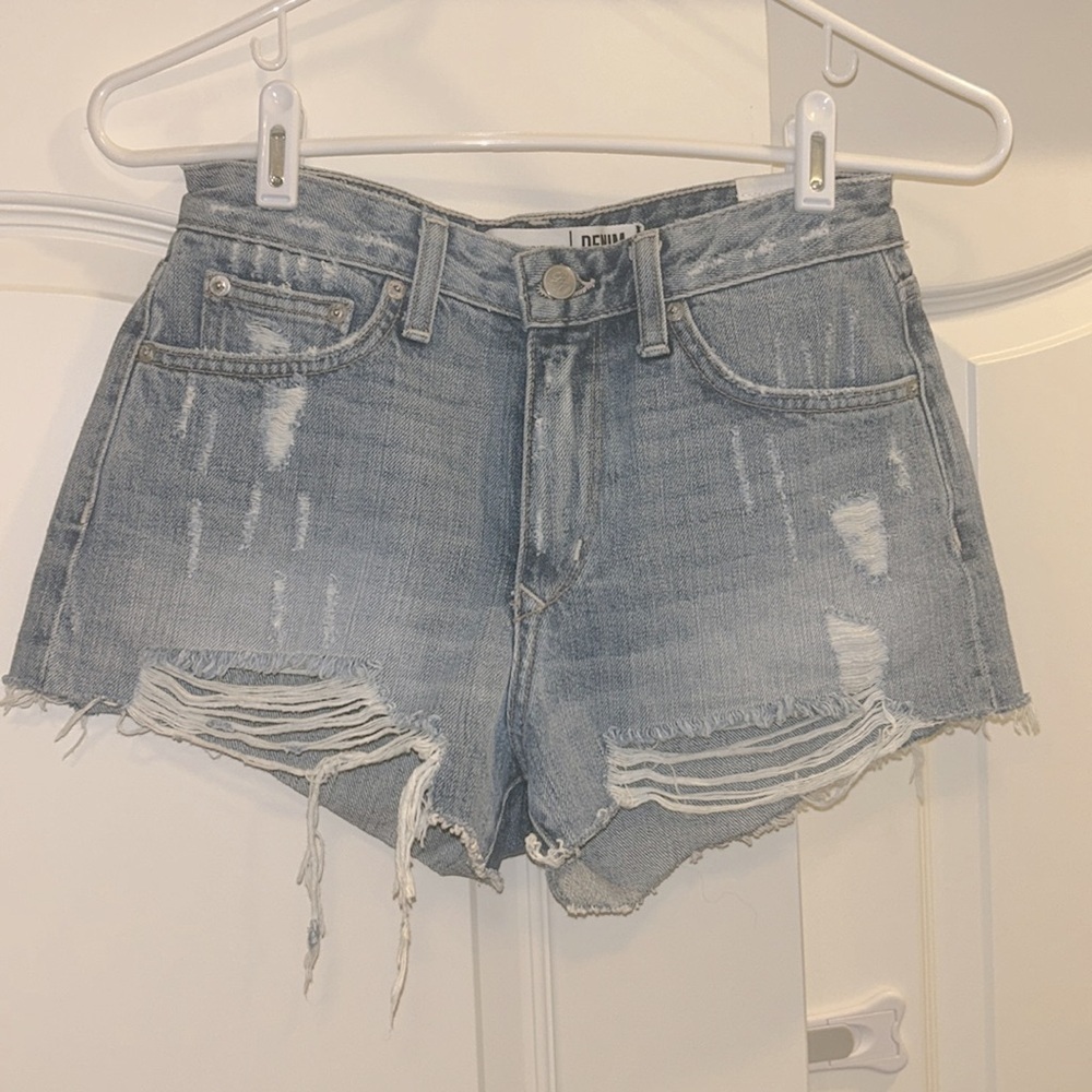 Lovers + Friends Denim Jack Genesee High Rise Jean Shorts - Picture 2 of 6